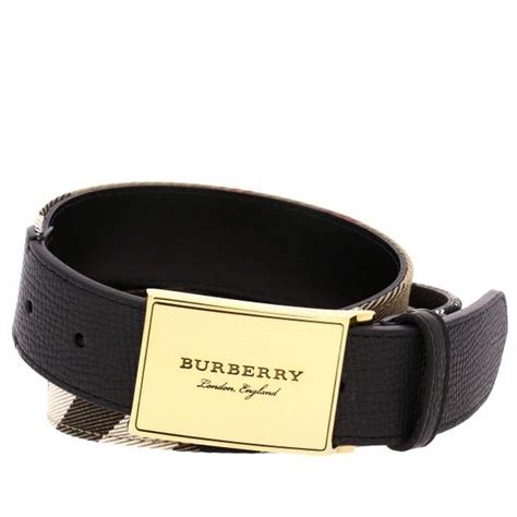 cintura burberry uomo nera